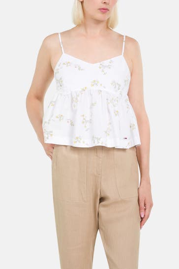 TOMMY HILFIGER Top weiß floral