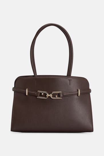 FURLA Handtasche 'Meti' dunkelbraun