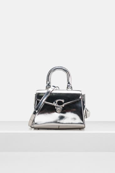 COACH - Handtasche silber