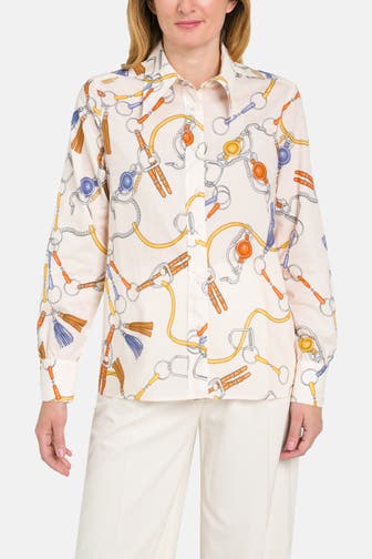 0039 ITALY Bluse 'Mirijam' gemustert