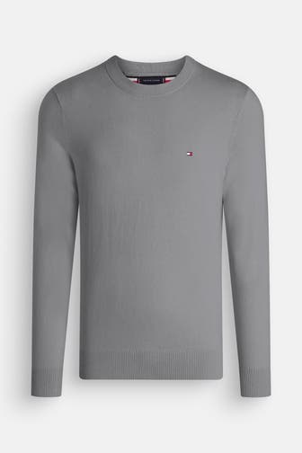 TOMMY HILFIGER Strickpullover grau