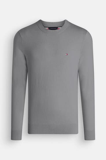 TOMMY HILFIGER - Strickpullover grau