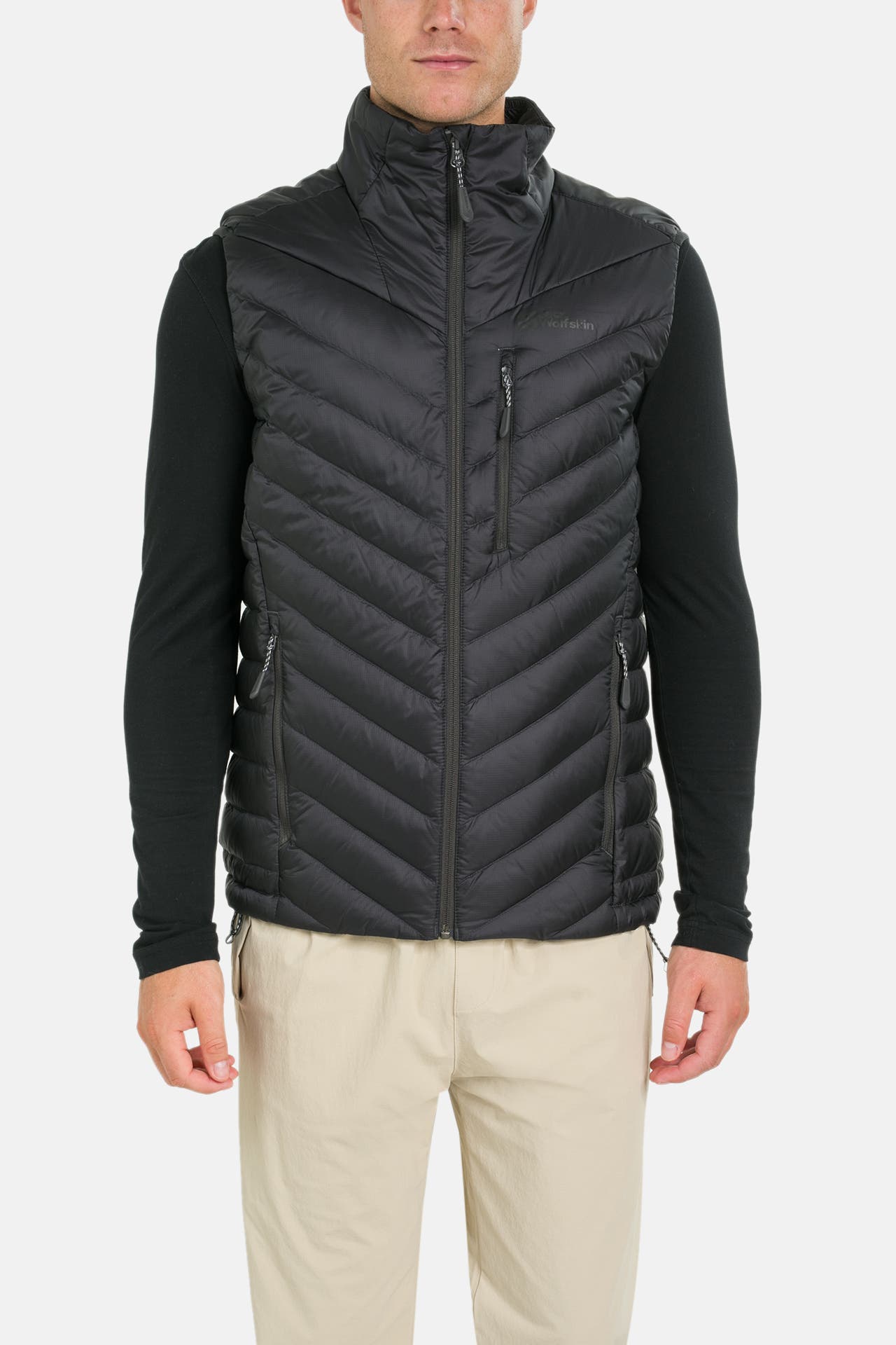 JACK WOLFSKIN Daunenweste 'Passamani' schwarz, Bild 1