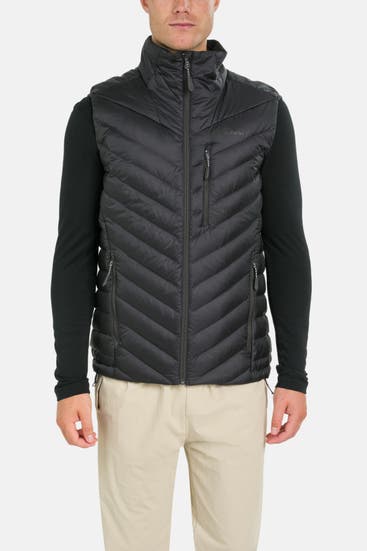 JACK WOLFSKIN - Daunenweste 'Passamani' schwarz