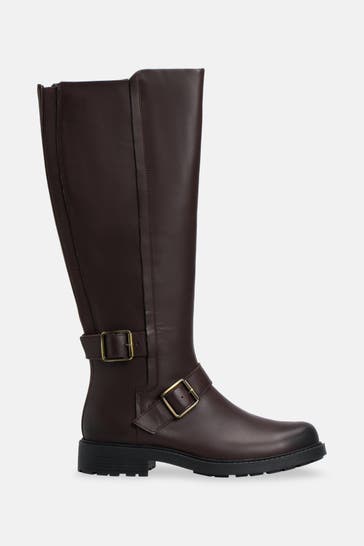 CLARKS Stiefel 'Orinoco 2' dunkelbraun