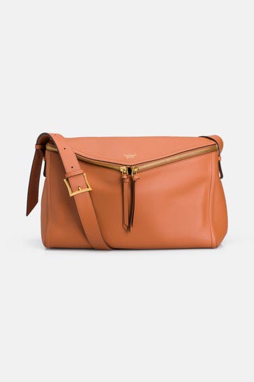 MCM Schultertasche cognac