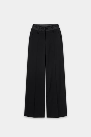 LUISA CERANO Black Smart Trousers