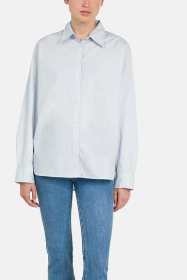 CALVIN KLEIN Casual-Bluse hellblau