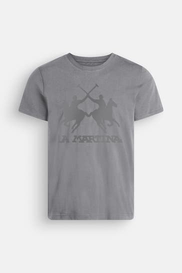 LA MARTINA T-Shirt grau meliert