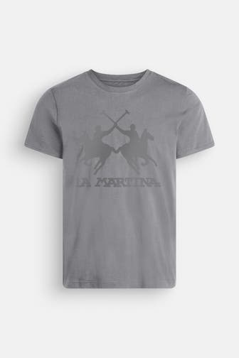 LA MARTINA T-Shirt grau meliert