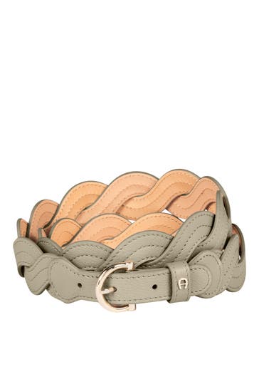 AIGNER Gürtel graugrün