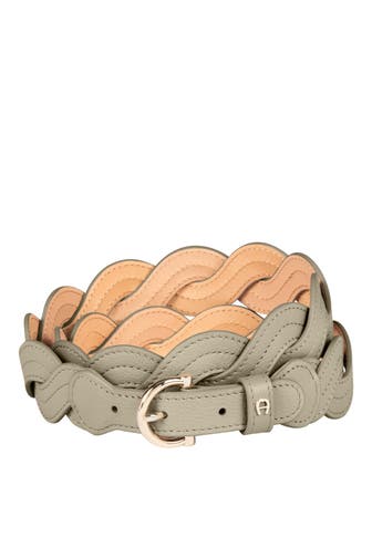 AIGNER Gürtel graugrün
