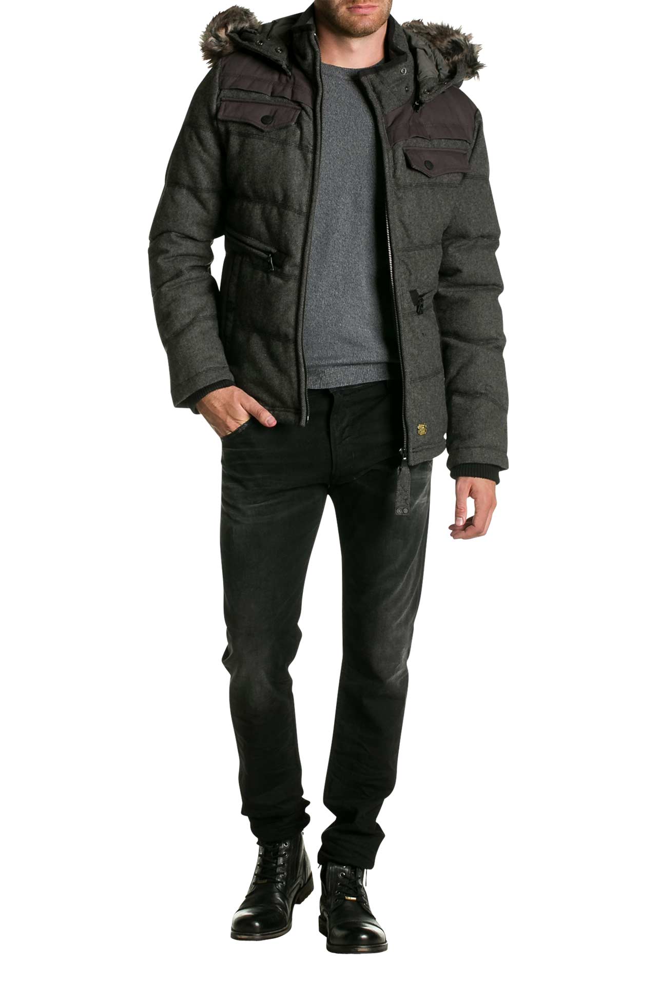 KHUJO Winterjacke 'Kassel' grau, Bild 1