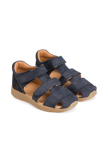 WHEAT Leder-Sandalen 'Figo' dunkelblau