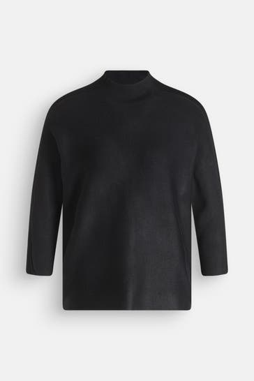 COMMA, Strickpullover schwarz
