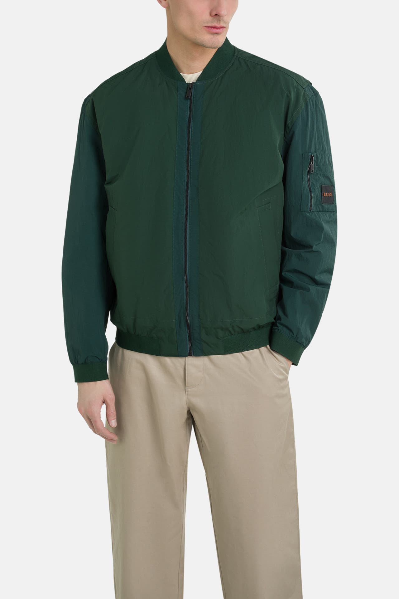BOSS ORANGE Bomberjacke 'Olmec' waldgrün, Bild 1