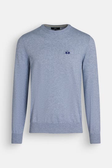 LA MARTINA Strickpullover hellblau