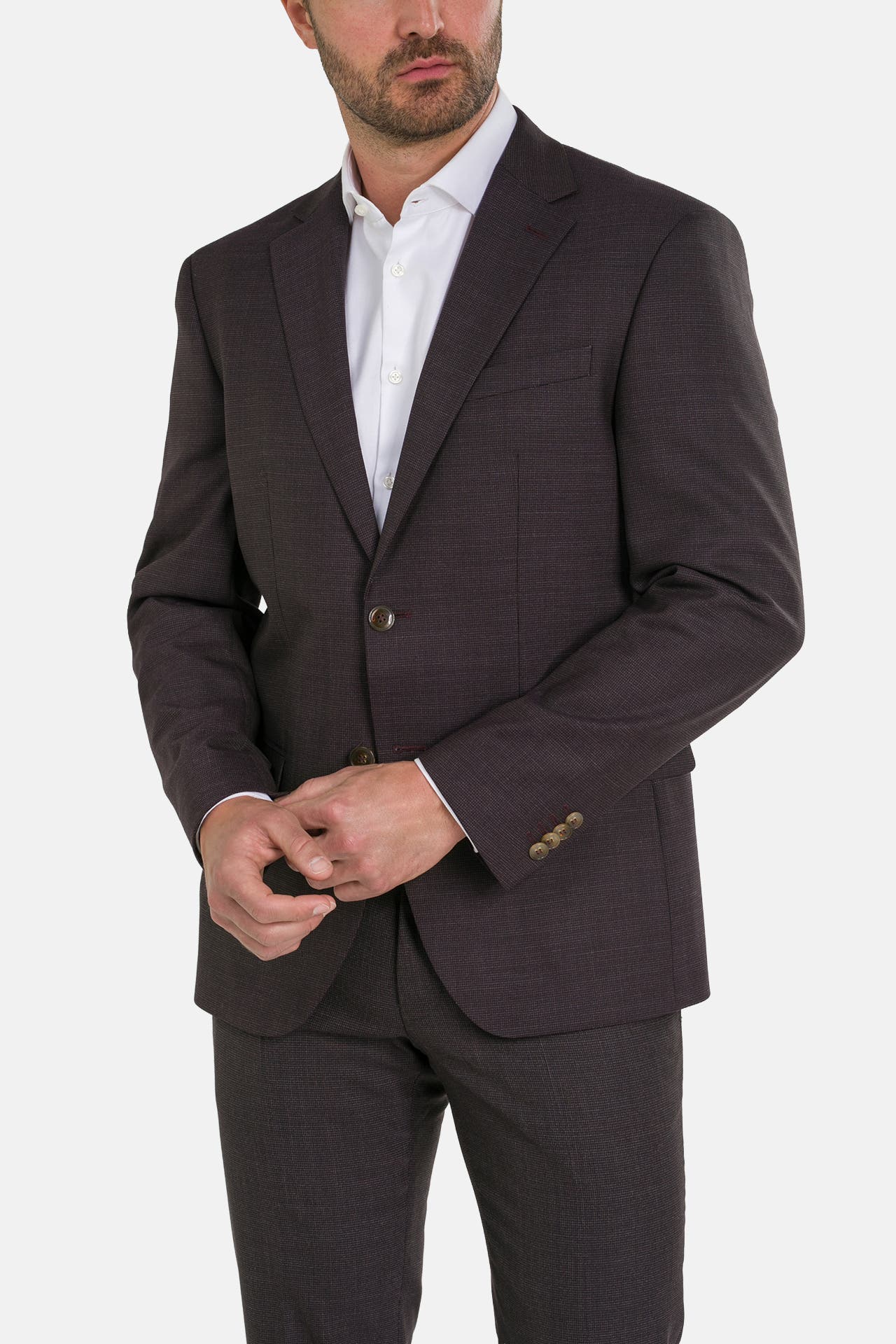HECHTER Paris Wollmix-Sakko kariert Modern Fit, Bild 1
