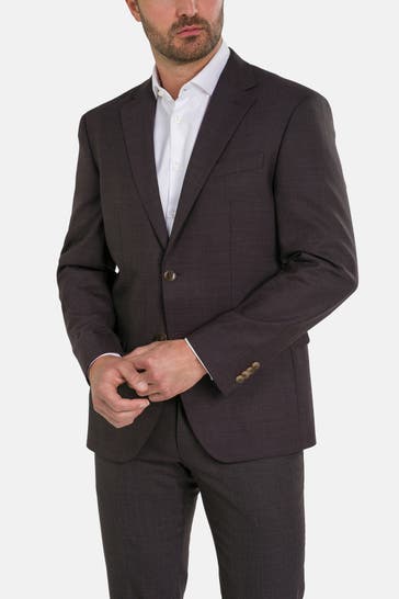 HECHTER Paris Wollmix-Sakko kariert Modern Fit