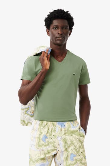 LACOSTE T-Shirt graugrün