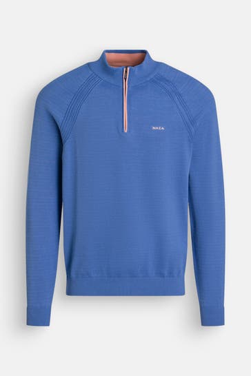 NEW ZEALAND AUCKLAND Strick-Troyer azurblau