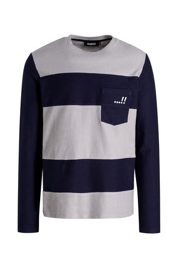 DESIGUAL Sweatshirt 'Royal' gestreift