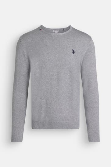 U.S. POLO ASSN. Strickpullover 'Burt' grau