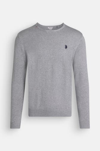 U.S. POLO ASSN. Strickpullover 'Burt' grau