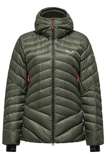 SALEWA Light-Daunenjacke 'Ortles Med' dunkelgrün