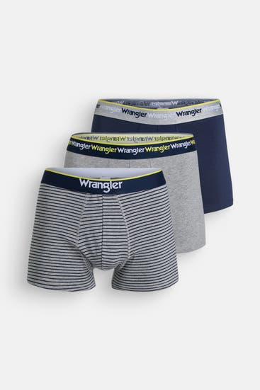 WRANGLER - 3er-Pack Boxer Trunks 'Sand' mehrfarbig