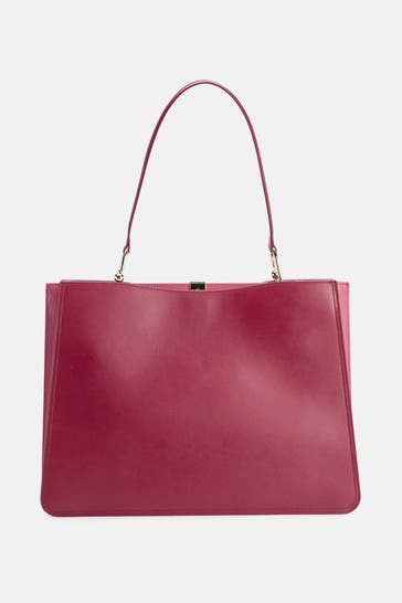 FURLA Schultertasche 'Agata L' weinrot