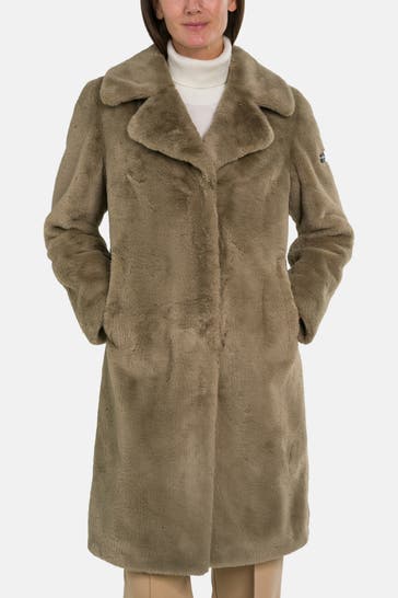 FRIEDA & FREDDIES NY Kunstfellmantel hellbraun