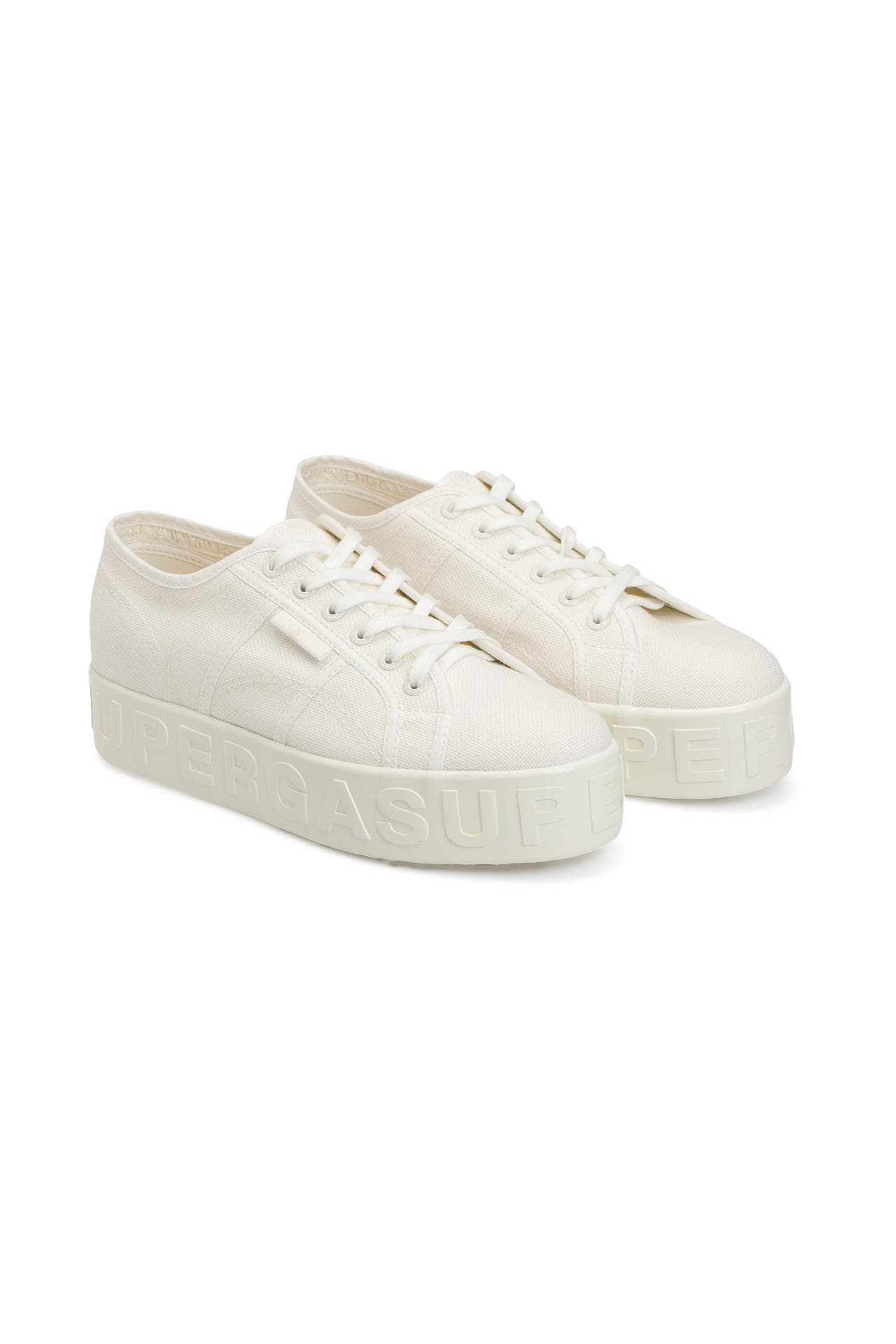 SUPERGA Plateau Sneaker Shiny weiB gunstig online kaufen Outletcity