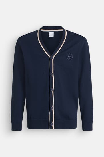 BOSS Strickjacke navy