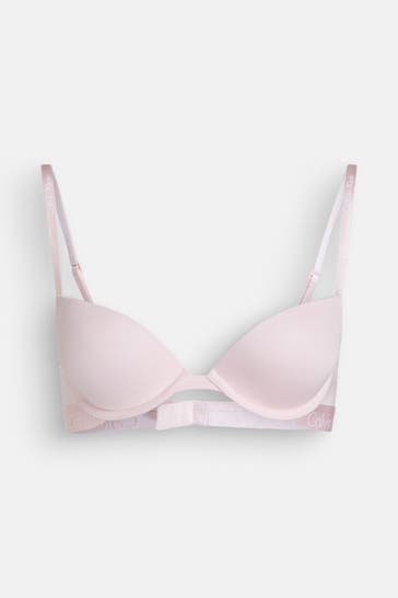 CK UNDERWEAR Push Up-BH rosa