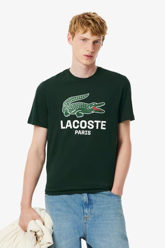 LACOSTE T-Shirt dunkelgrün