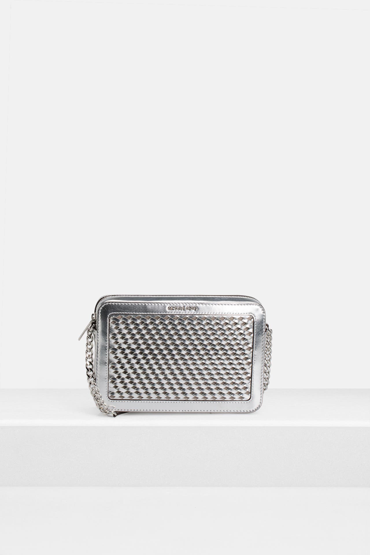 MICHAEL MICHAEL KORS Umhängetasche 'Jet Set' silber, Bild 1