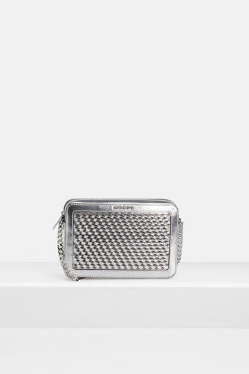 MICHAEL MICHAEL KORS Umhängetasche 'Jet Set' silber