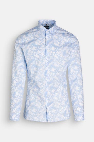 OLYMP No. Six - Casual-Hemd gemustert Extra Slim Fit