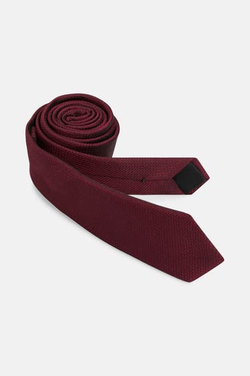 BOSS Krawatte weinrot