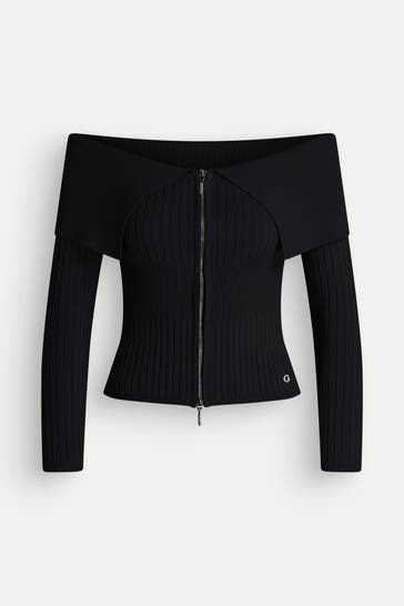 GUESS Strickshirt 'Chihiro' schwarz