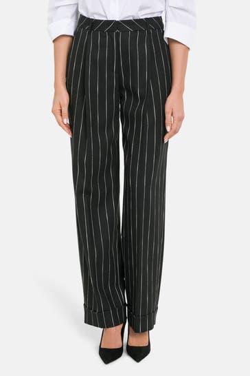 MARC CAIN Business-Hose gestreift