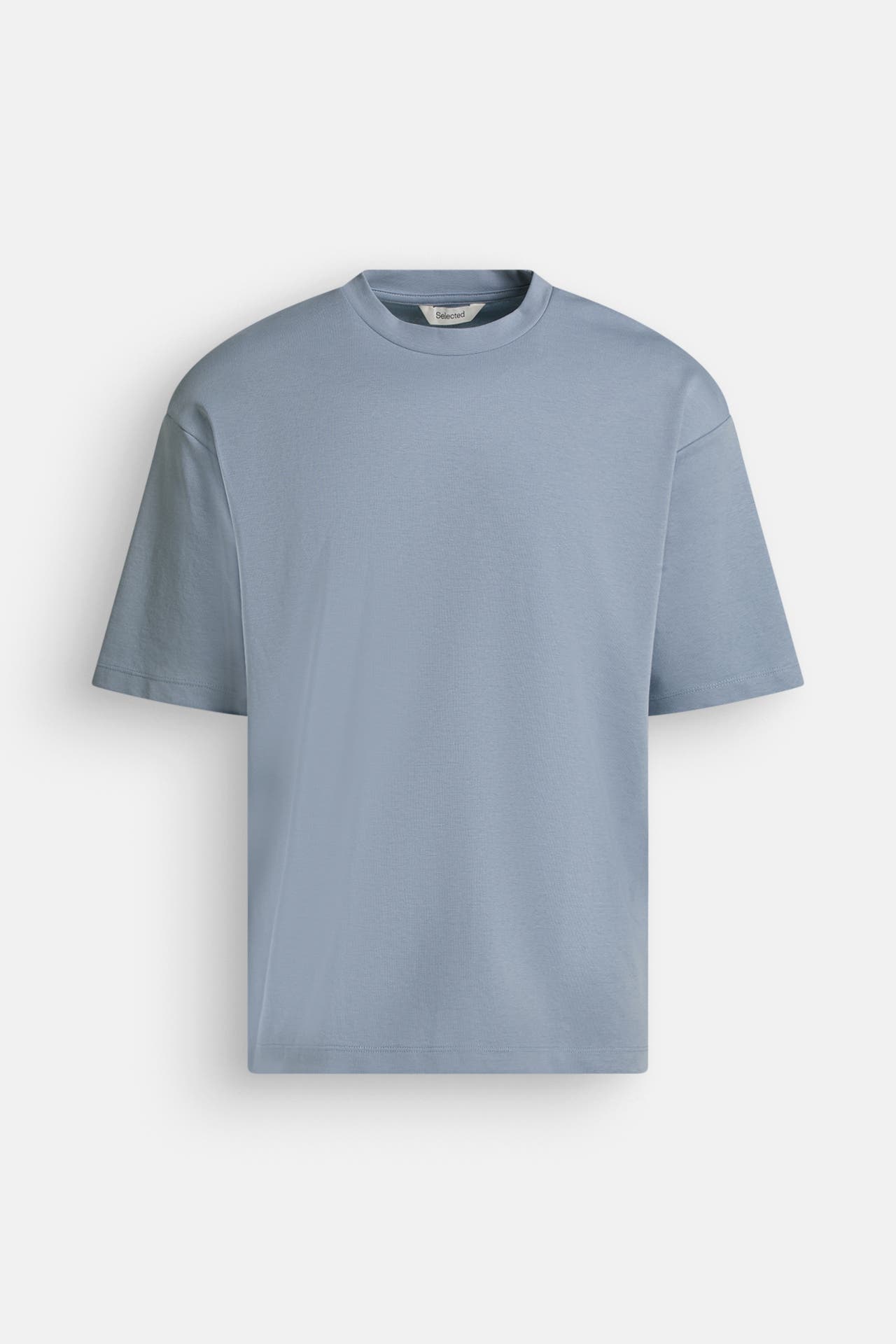 SELECTED T-Shirt taubenblau, Bild 1