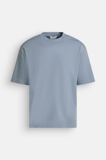 SELECTED T-Shirt taubenblau