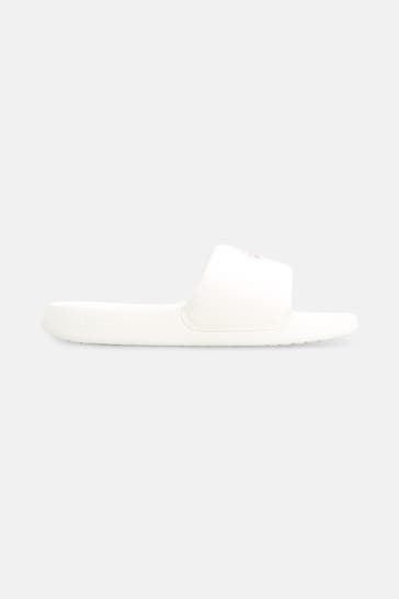 LACOSTE Badeschuhe 'Lacoste X Roland Garros' weiß