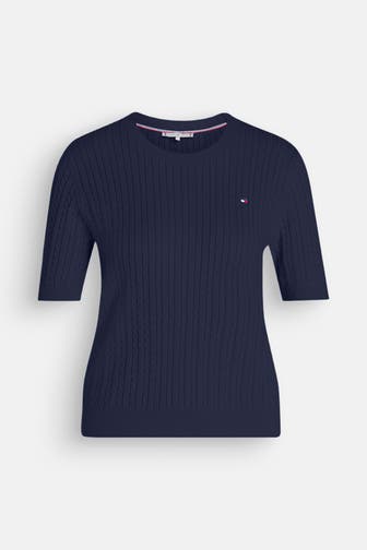 TOMMY HILFIGER Strickshirt schwarzblau