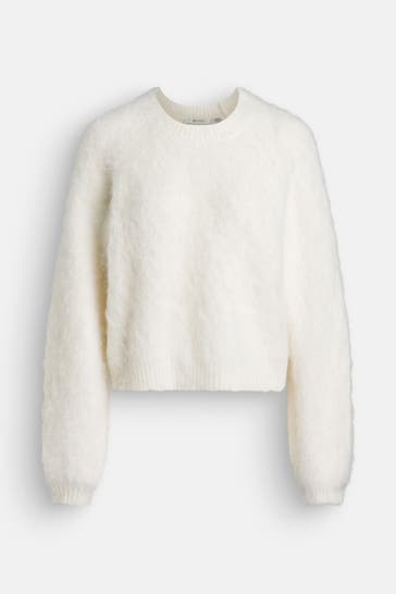 GESTUZ Wollmix-Pullover ecru