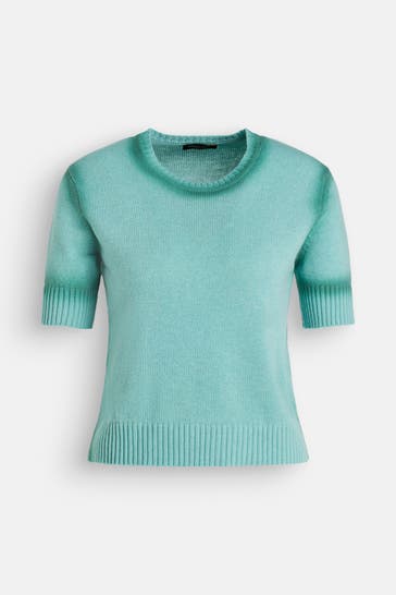 ROBERTO COLLINA Strickshirt türkis