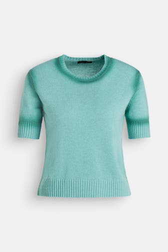 ROBERTO COLLINA Strickshirt türkis