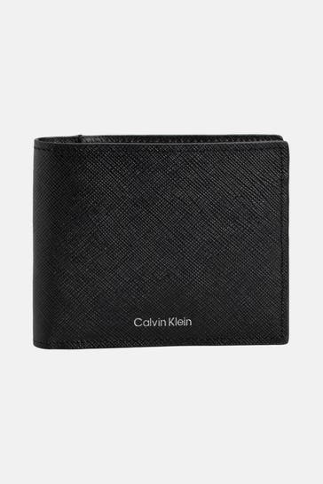 CALVIN KLEIN Ledergeldbörse schwarz